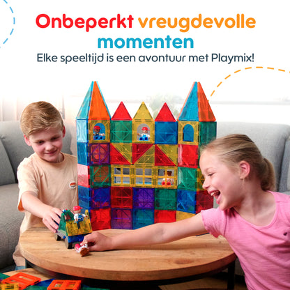 PlayMix Creative Explorer – 122-delige magnetische tegelset